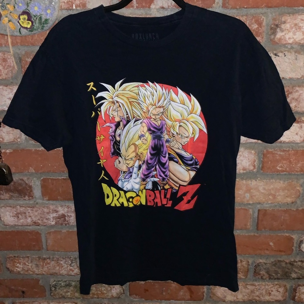 Dragon Ball Z box lunch SUPER SAIYAN T-Shirt Authentic & Official